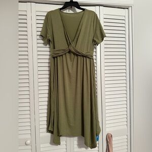 NWT Cupshe Casual Green Jersey Dress
